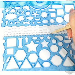 7pcs Spirograph Ruler for Art Students & Children