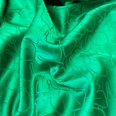 Green Jacquard Satin Fabric Dress Shirt Cheongsam Pajamas Fabric