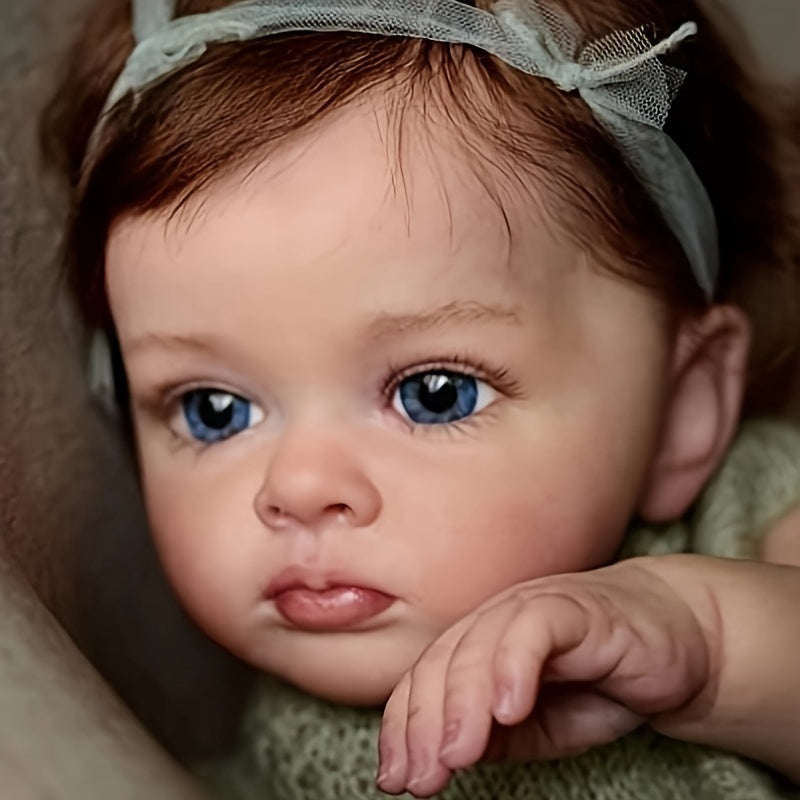 22in Reborn Baby Doll Soft Silicone Lifelike Toy For Birthday Christmas