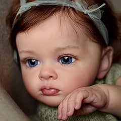 22in Reborn Baby Doll Soft Silicone Lifelike Toy For Birthday Christmas