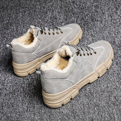 Men's Lace up Snow Boots Thermal Winter Hiking Boots