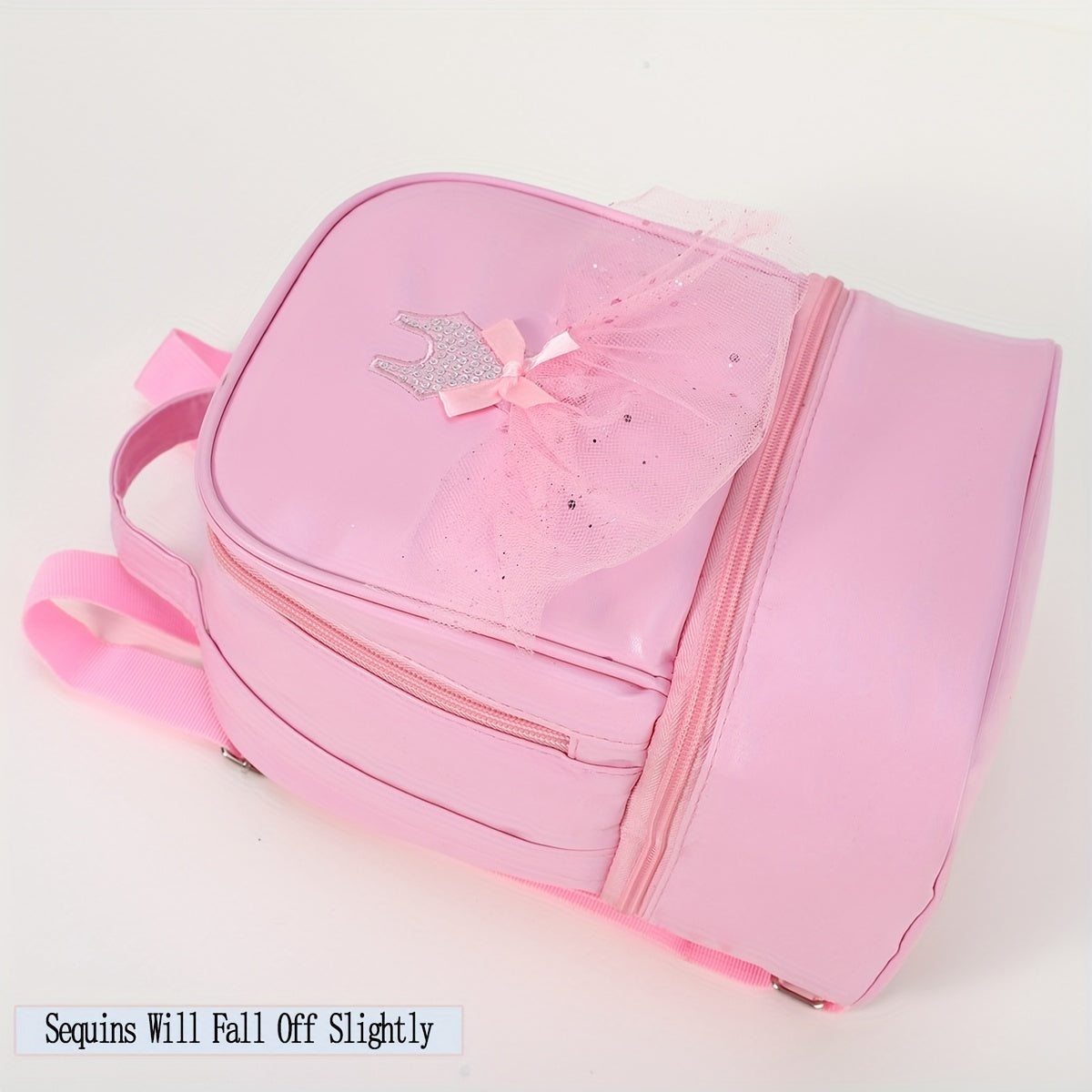 Girls Ballet Mesh Skirt Decor Backpack Large Capacity School Bag