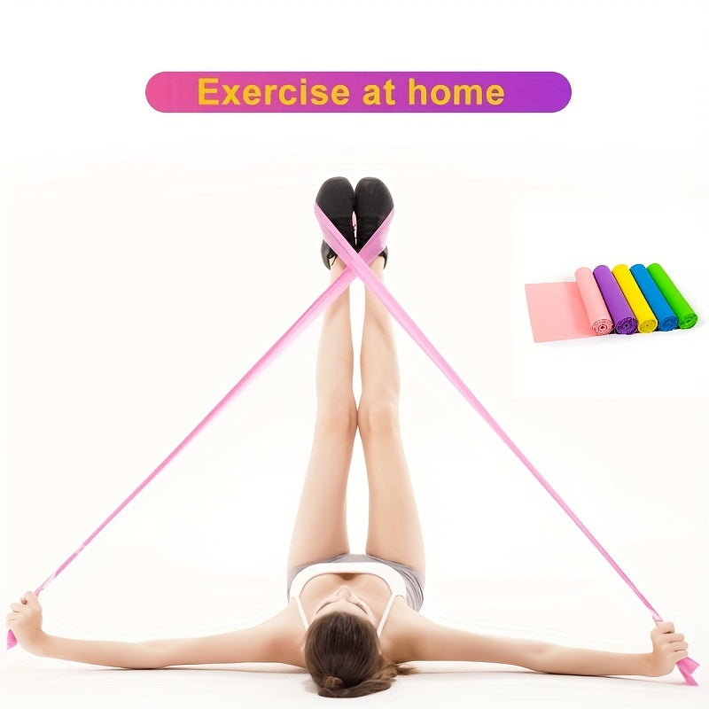 Yoga Stretching Tension Band Elastic Resistance Band Fitness Dance Training