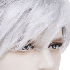 Short Black Men Wig Natural Hairline Synthetic Hair