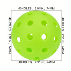 2pcs Indoor and Outdoor Pickleball Balls for Beginner Practice