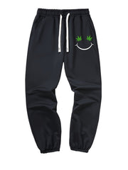 Casual Smile Loose Fit Drawstring Pants for Men