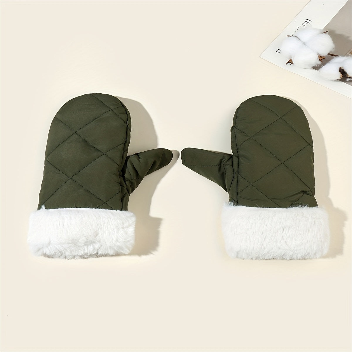 Adult Ski Gloves Autumn Winter Warm Mittens Plush Sports Gloves