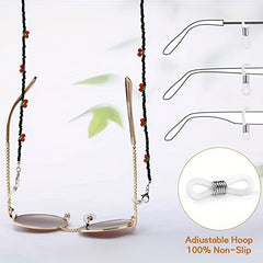 Crystal Beaded Glasses Chain Adjustable Eyeglasses Lanyard Strap