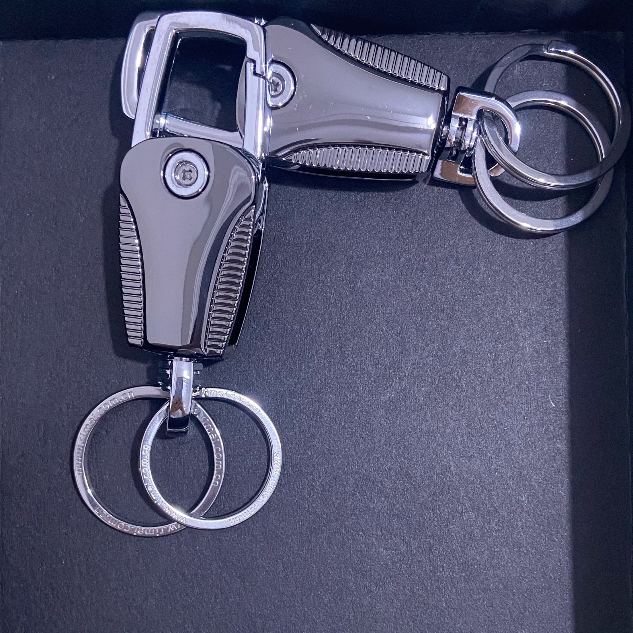 Stainless Steel Car Key Chain Men Women Waist Hanging Key Ring