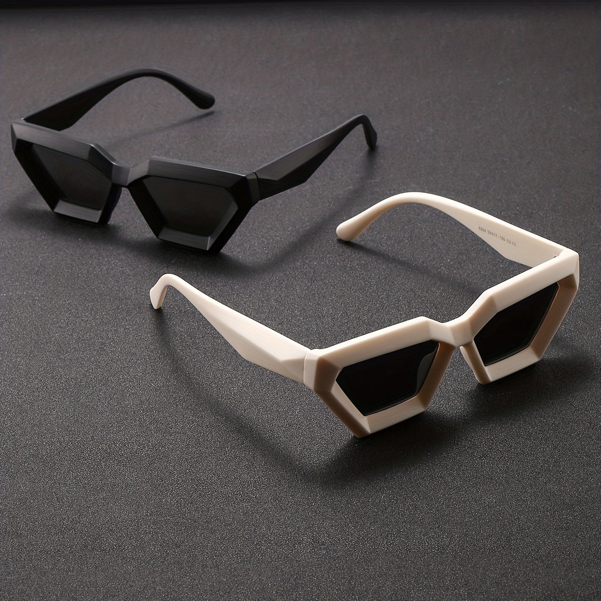 Men's Polygon Frame Couple Sunglasses Futuristic Sense