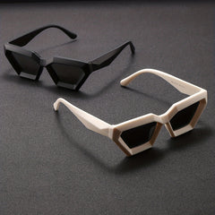 Men's Polygon Frame Couple Sunglasses Futuristic Sense