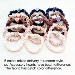 5 Pcs Love Hair Ties Elastic Band Headwear Mix