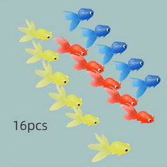 15 Toy Goldfish Soft Elastic Rich Colors for Small Animals