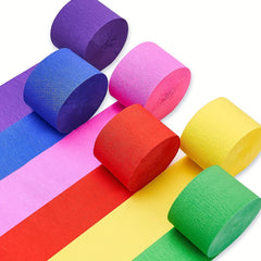 6pcs Rainbow Party Streamers For Party Decorations