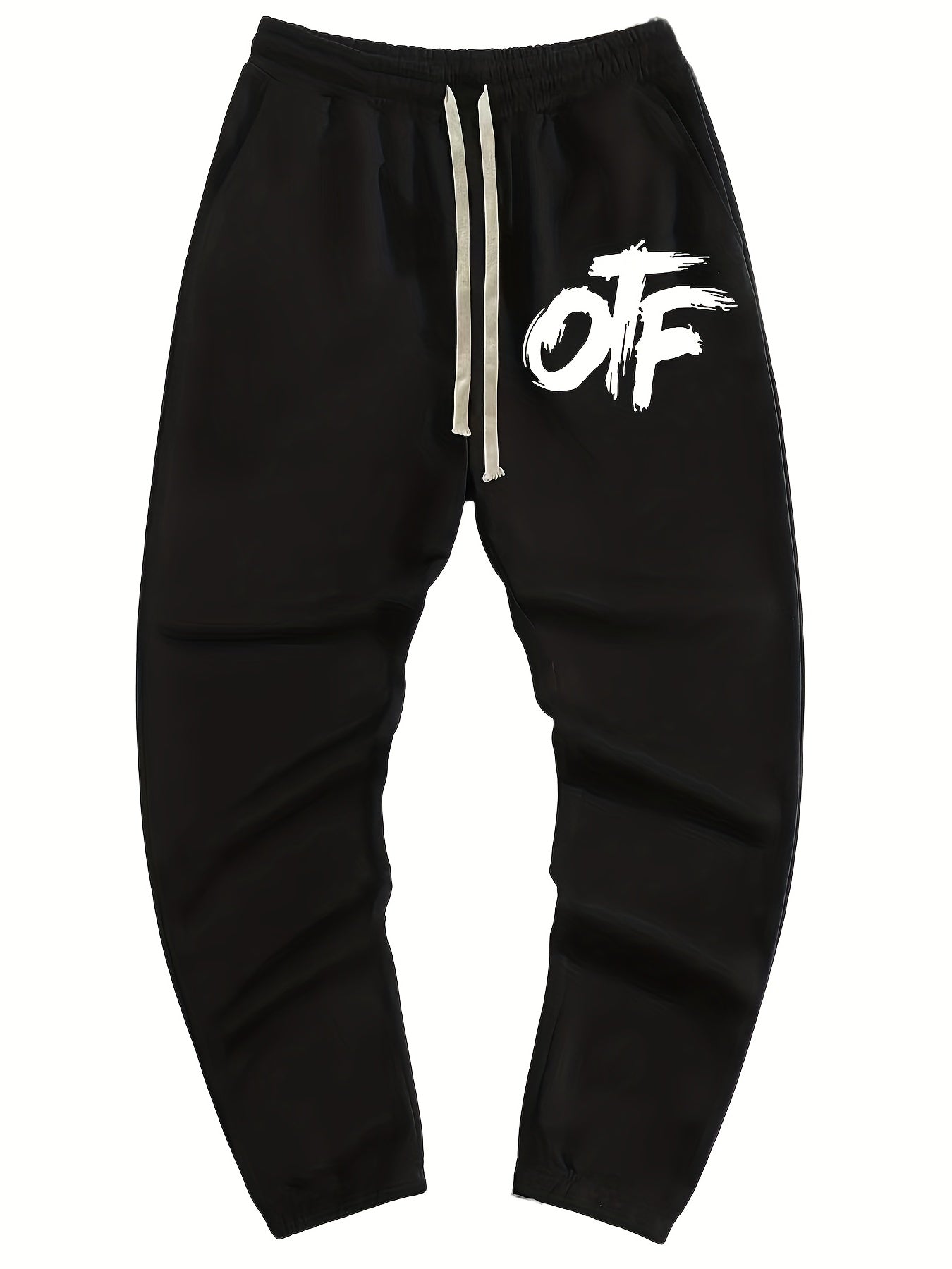 Men's Letter Print Joggers Casual Loose Fit Pants