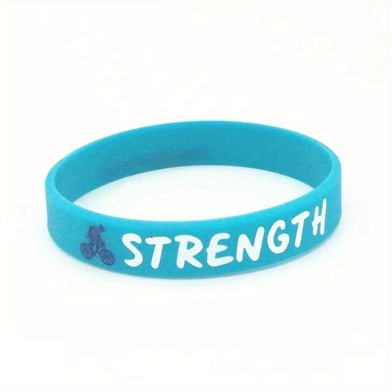 Dream Courage Strength Silicone Bracelet Unisex Wristband