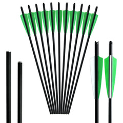 12pcs 16 inch Carbon Fiber Shield Feather Bowfishing Accessory