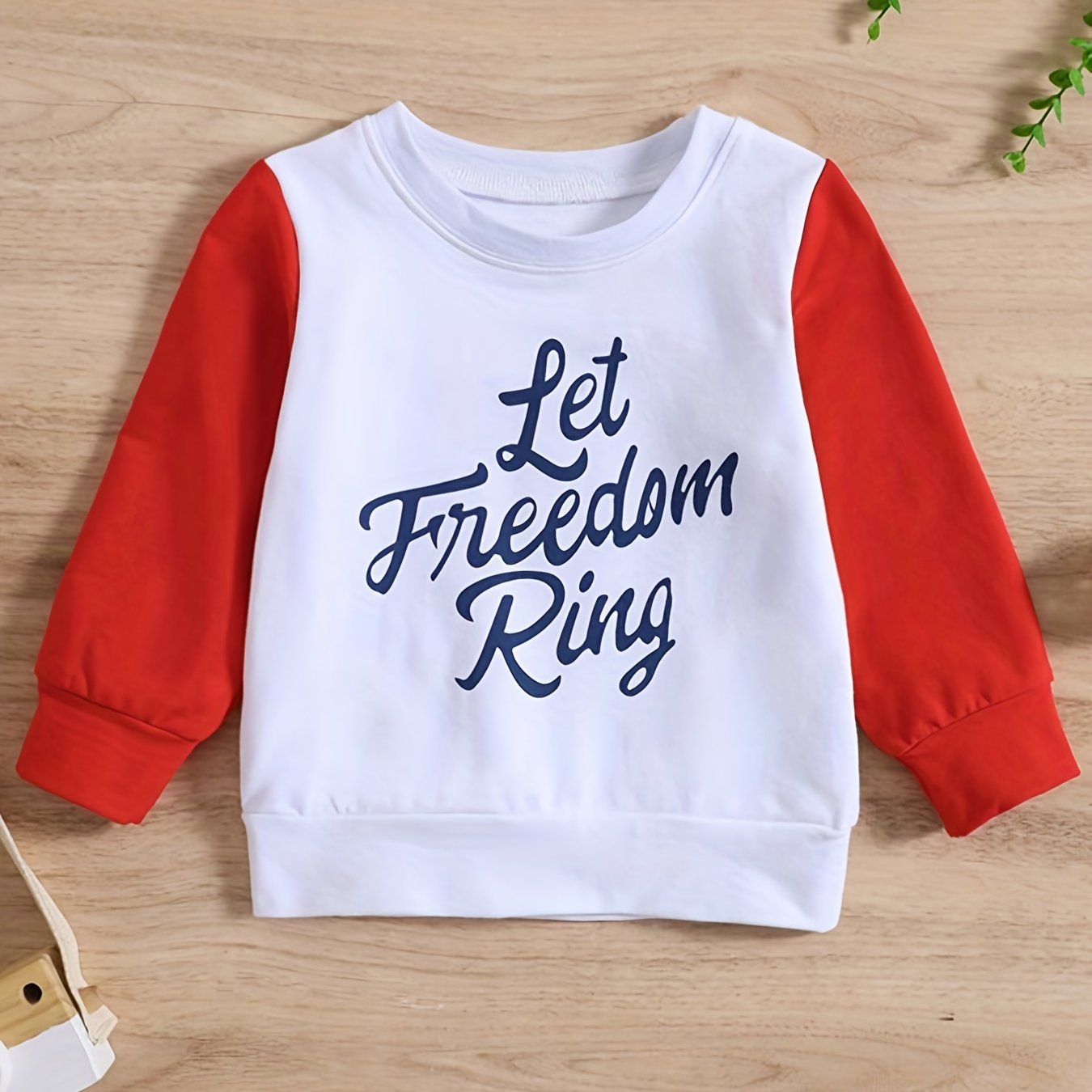 Kids Sweatshirt Long Sleeve Round Neck Letter Print Pullover Top
