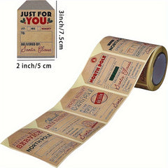 200pcs Christmas Gift Stickers Self-adhesive Labels