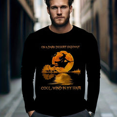 Halloween Witch Pattern Men's Long Sleeve Tee
