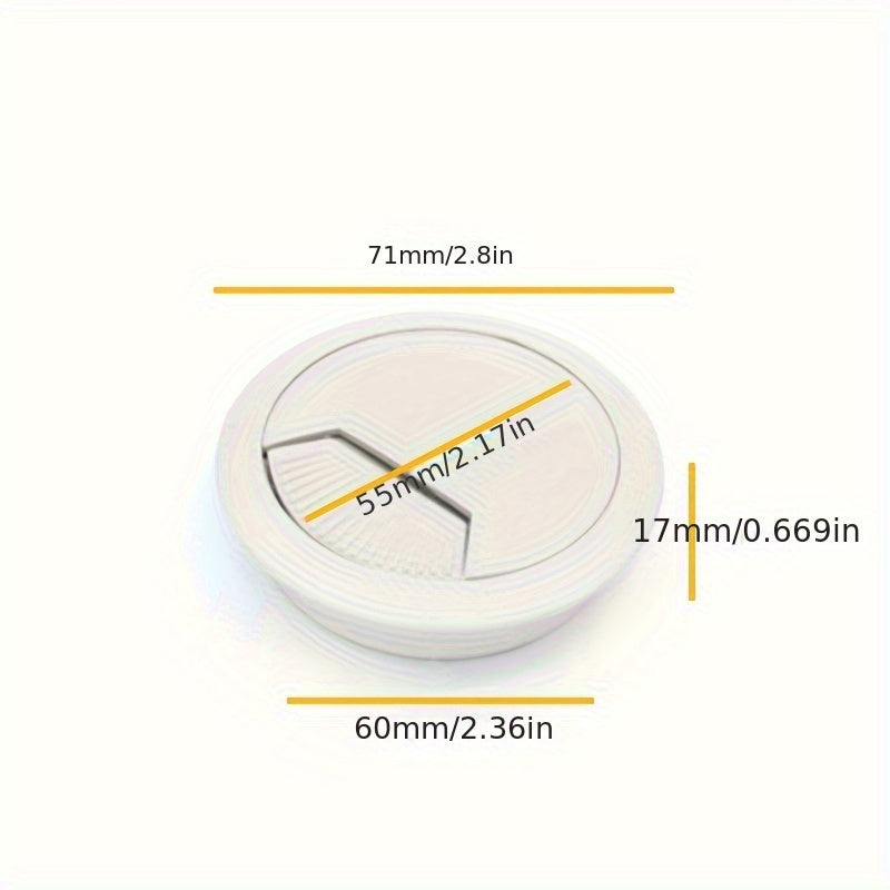 4pcs Table Cable Organizer Desk Cable Grommet Wire Hole Cover Line Outlet Port