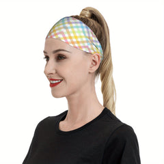 Rainbow Geometric Pattern Sport Headband