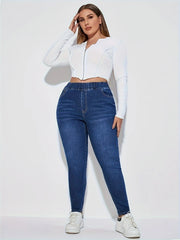 High Rise Stretch Skinny Jeans