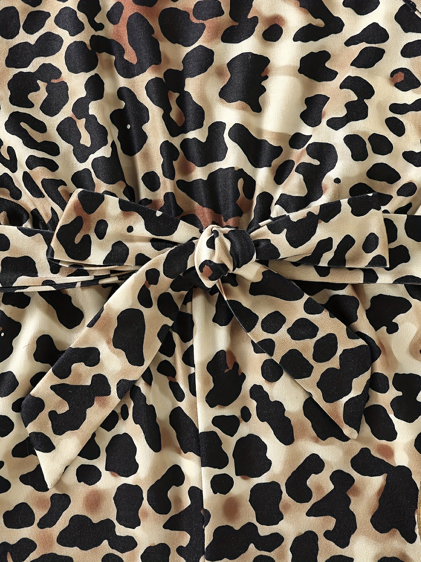 Leopard Print Cami Romper for Girls