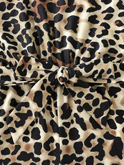 Leopard Print Cami Romper for Girls