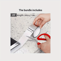 Aluminum Foil Tape Caulk Strip Self Adhesive Waterproof Mildewproof