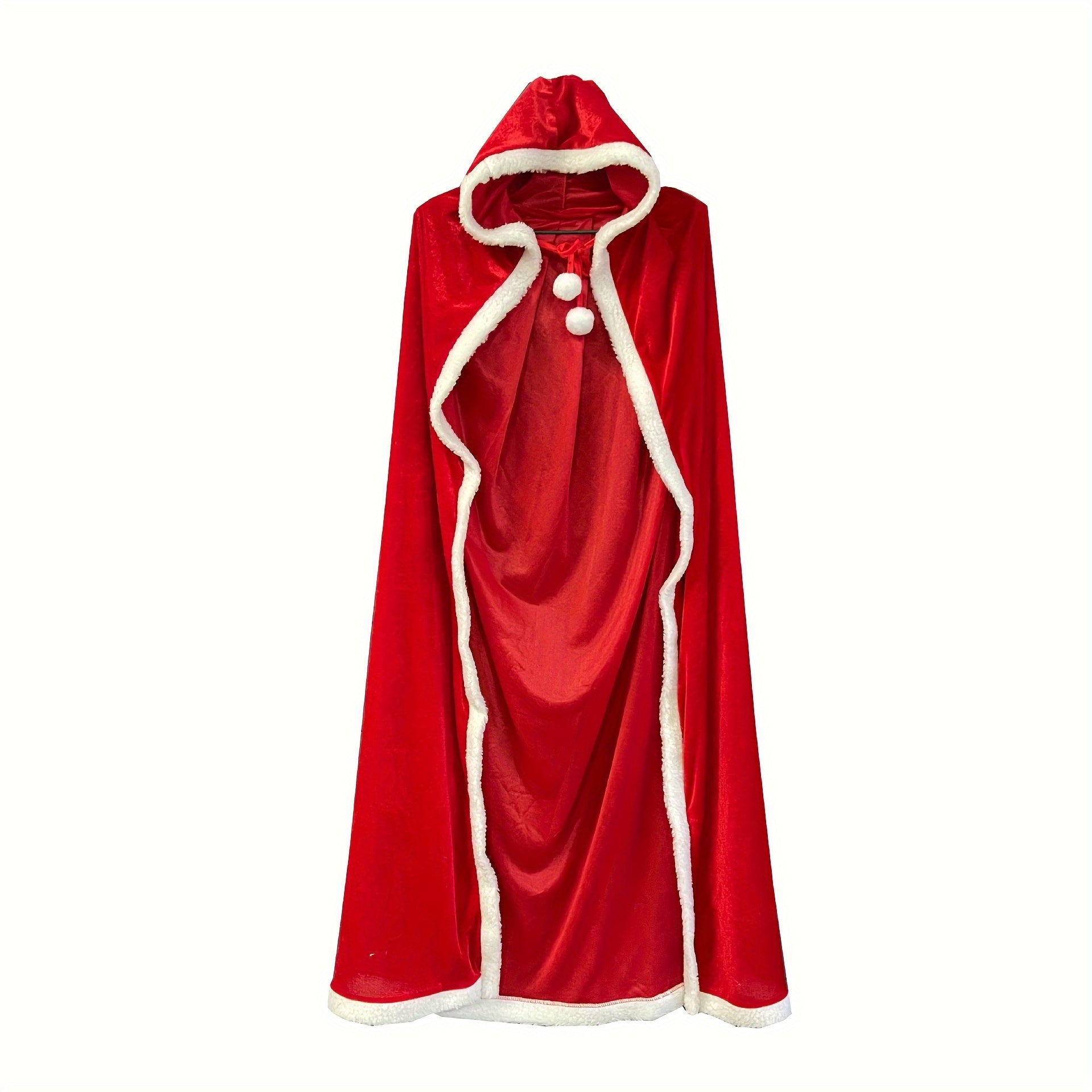 1PC Christmas Costume Cloak Santa Claus Little Red Hood Role Playing Costume