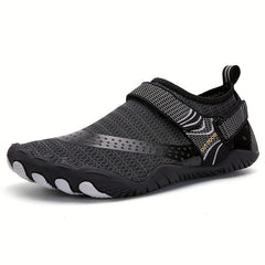 Men's Laceless Aqua Shoes With Hook & Loop Fastener