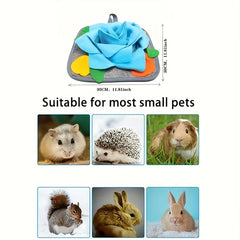 Snuffle Pad Rabbit Toy Foraging Mat Slow Feeding Polar Fleece Small Pet Supplies