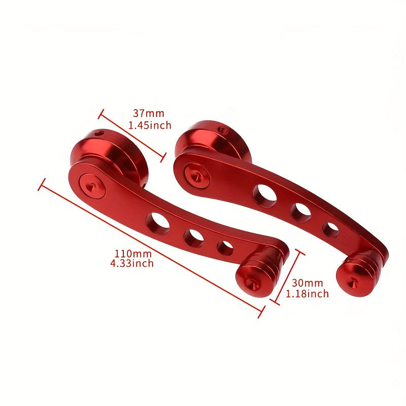 2pcs Car Window Crank Handle Aluminum Replacement Winder Crank Kit for Auto
