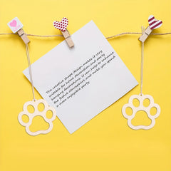 10pcs DIY Pet Paw Wooden Discs Create Your Own Crafts