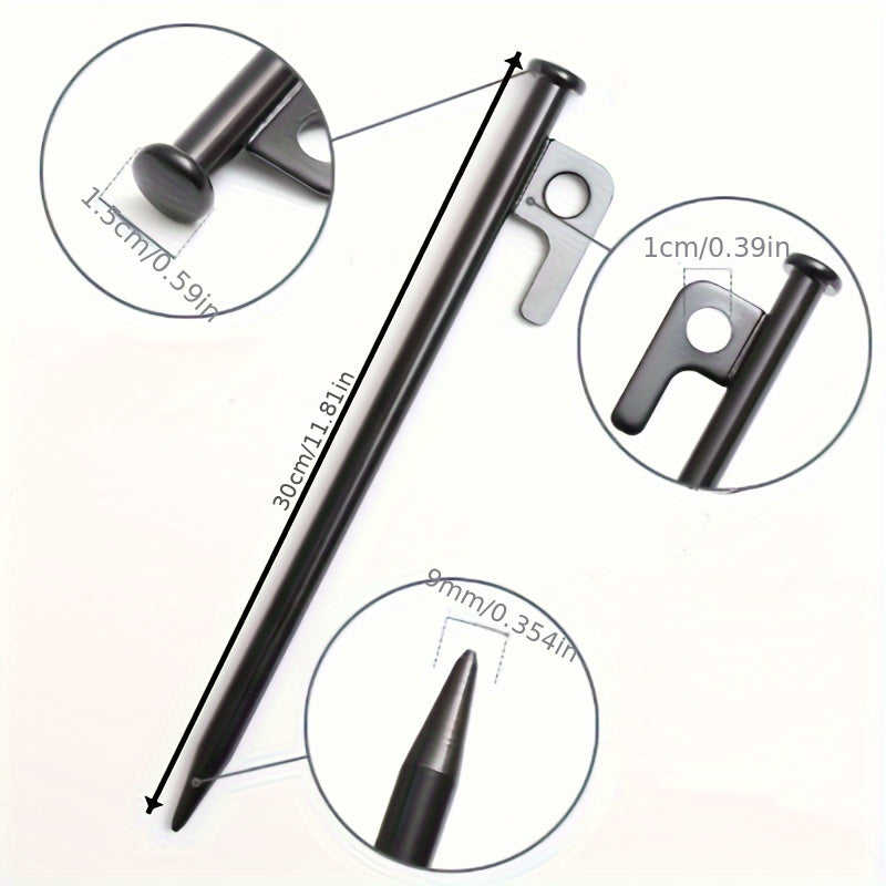 4pcs Thickened Extended Ground Nails Tent Fixed Nails Outdoor Camping