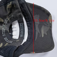 Camouflage Baseball Cap Outdoor Mountaineering Camping Visor Mesh Cap