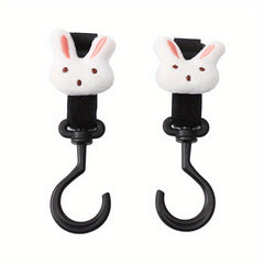 2pcs Animal Fruit Hook and Loop Stroller Hooks for Baby Car
