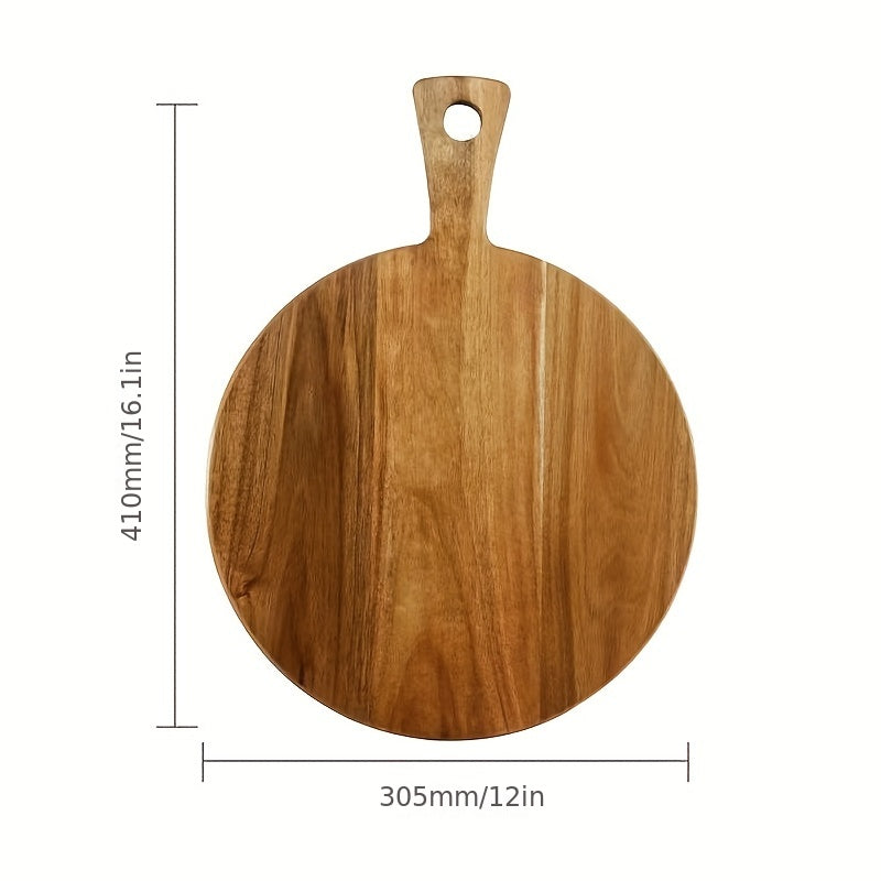 Bamboo Cutting Board for Pizza Cheese Charcuterie Durable Kitchen Supplies