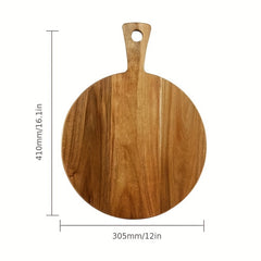 Bamboo Cutting Board for Pizza Cheese Charcuterie Durable Kitchen Supplies