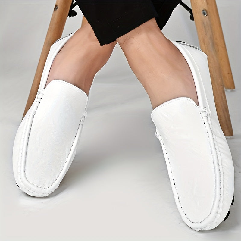Men's Lightweight Comfortable Loafers Shoes Outdoor Low Round Toe Shoes