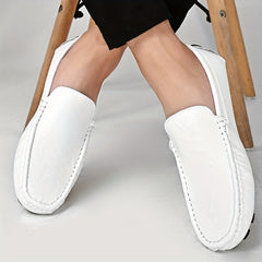 Men's Lightweight Comfortable Loafers Shoes Outdoor Low Round Toe Shoes