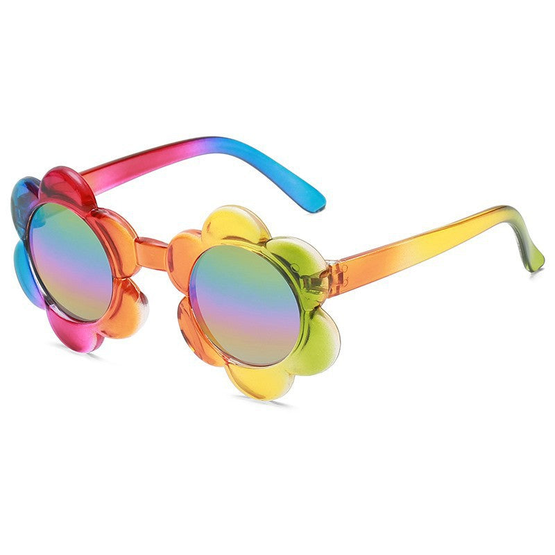 Kids Sunflower Sunglasses with Case