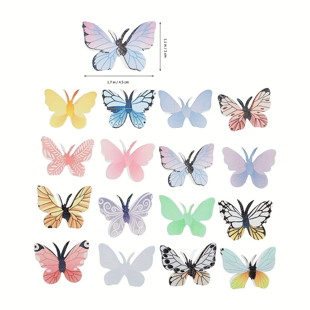 Edible Butterfly Cake Toppers - Wafer Paper Cupcake Decorations
