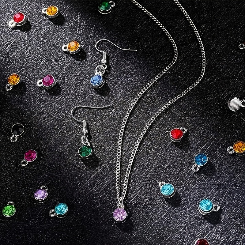 200pcs Birthstone Charm Beads Set for DIY Jewelry Making