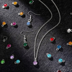 200pcs Birthstone Charm Beads Set for DIY Jewelry Making