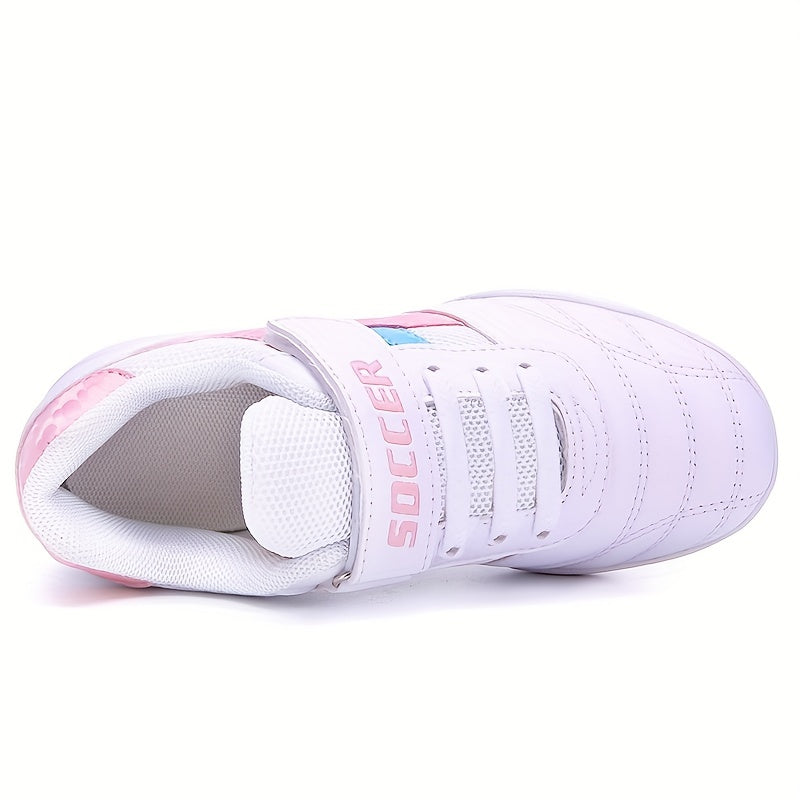 Kids Athletic Soccer Cleats Lightweight Sports Shoes for Boys Girls