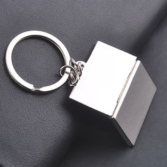 Mini Metal Notebook Computer Key Chain Car Bag Pendant