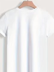 Cozy Round Neck Short Sleeve Top Women's Lounge & Sleepwear