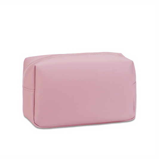 Solid Makeup Bag Toiletry Bag For Women Small Travel Makeup Pouch
